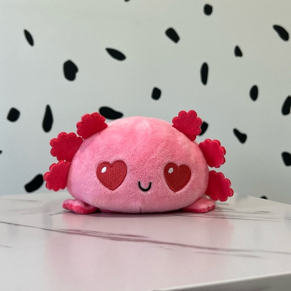 Reversible Pink Axolotl Plushie From teeturtle.com - Picture 2 of 6